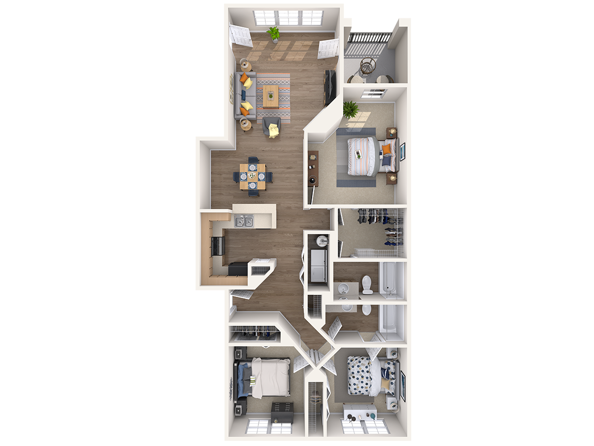 Cypress Renovated floor plan