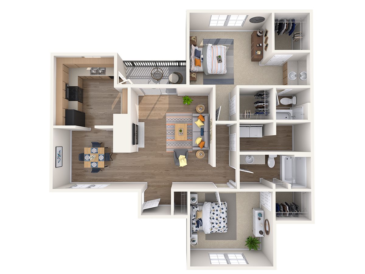 Colonial Renovated floor plan