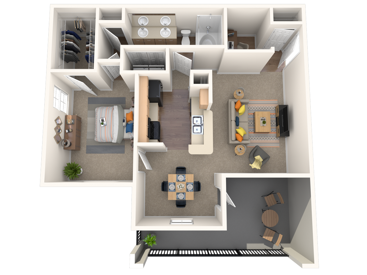 Pine River Lodge Renovated floor plan