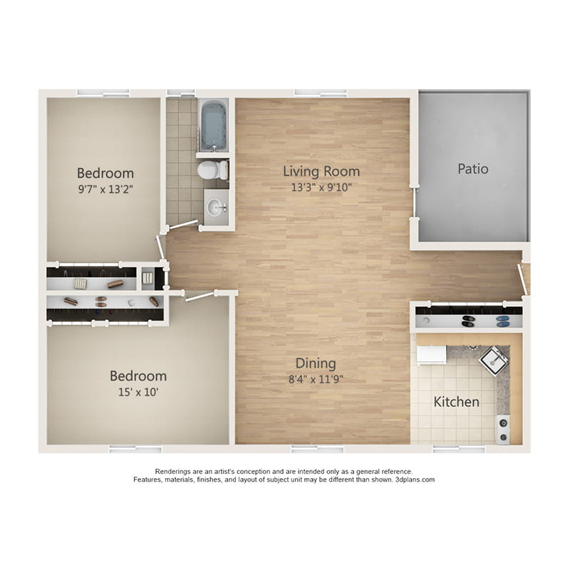 Bradford Renovated floor plan