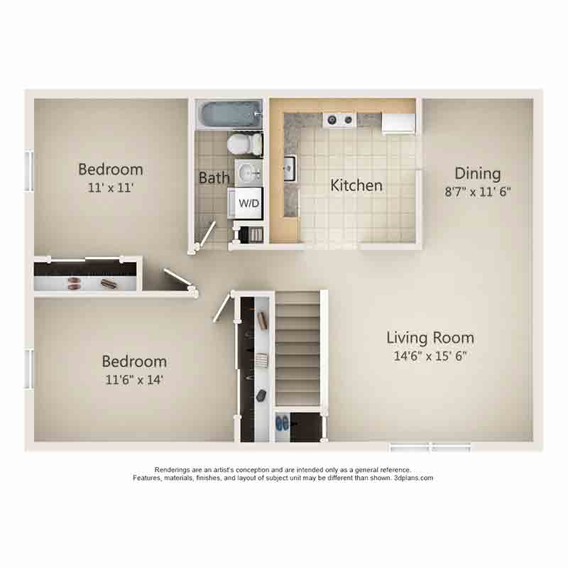 Bradford Renovated floor plan