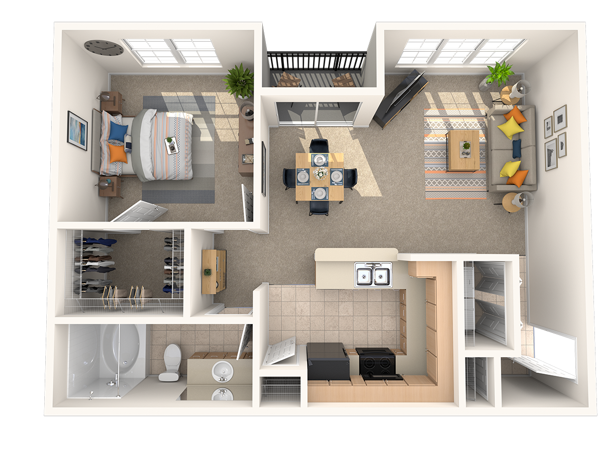 Bluebonnet Renovated floor plan