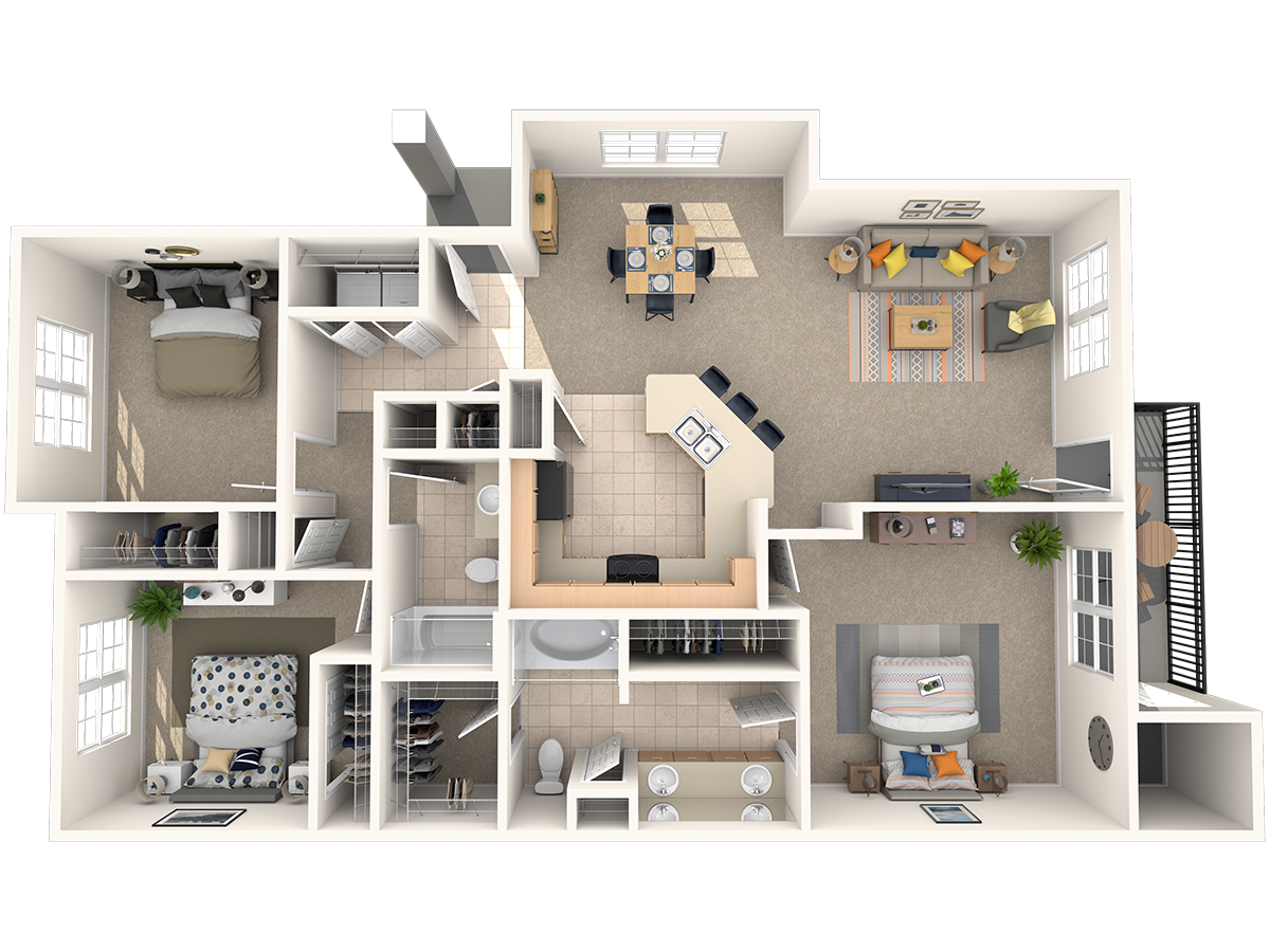 Cypress Renovated floor plan