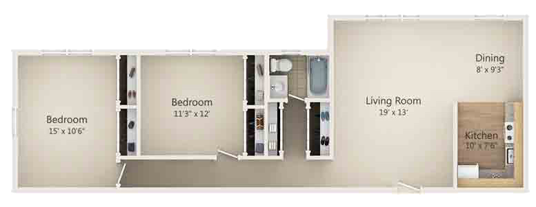 Ascott Renovated floor plan