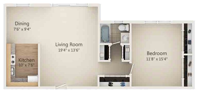 Bradford Renovated floor plan