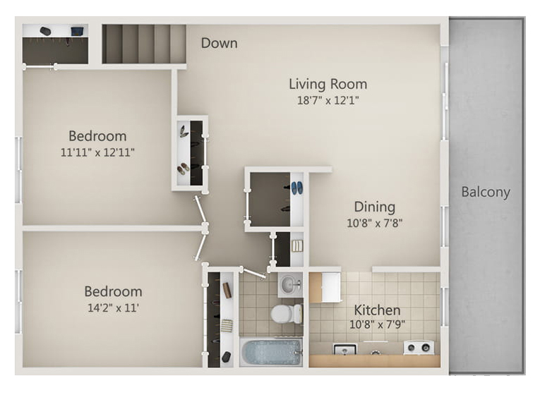 Bradford Renovated floor plan